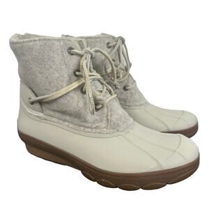 Sperry Women's Size 8.5 Saltwater Tide Wool Lace Up Duck Boots